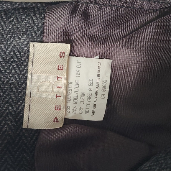 Wool skirt, Petites, grey black - Picture 4 of 7